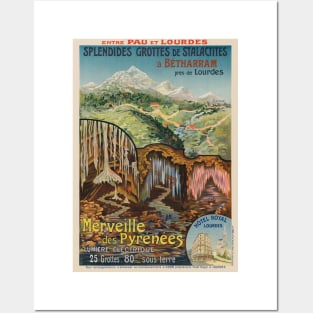 Merveille des Pyrénées France Vintage Poster 1903 Posters and Art